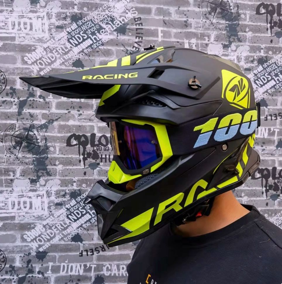 ゴーグル付き！ATV バイク オフロードヘルメット フルフェイス