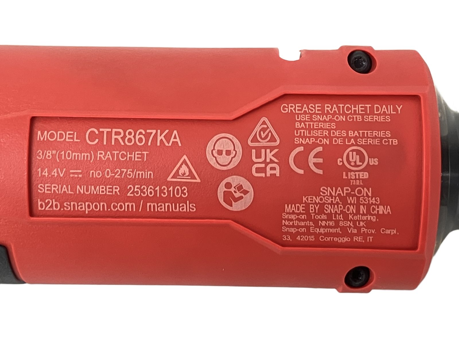  Snap on スナップオン ロングネックコードレス電動ラチェット 電動工具 その他 電動工具 エア工具