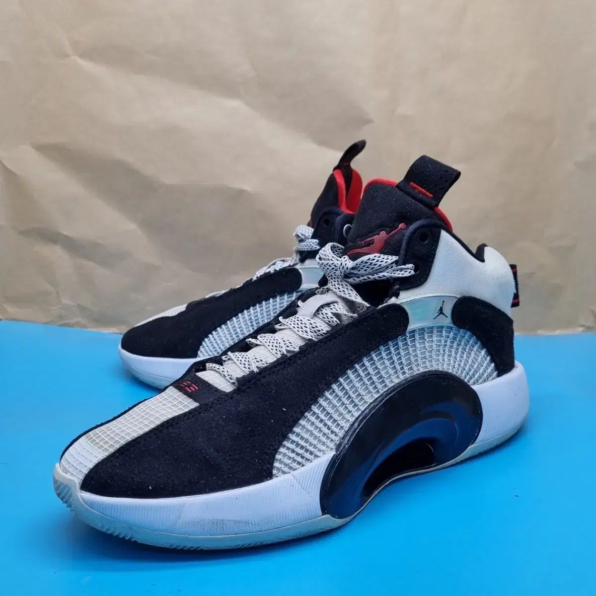 ナイキ ジョーダン35 ブラック チリレッド バスケシューズ 270