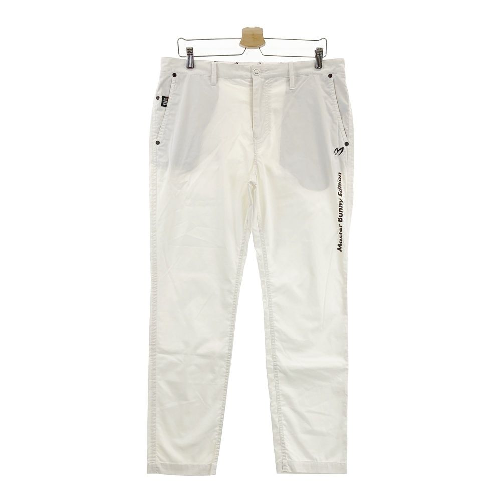 サイズ 6 MASTER BUNNY EDITION マスターバニーエディション ストレッチパンツ ロゴ ホワイト系 ゴルフウェア メンズ ストスト
