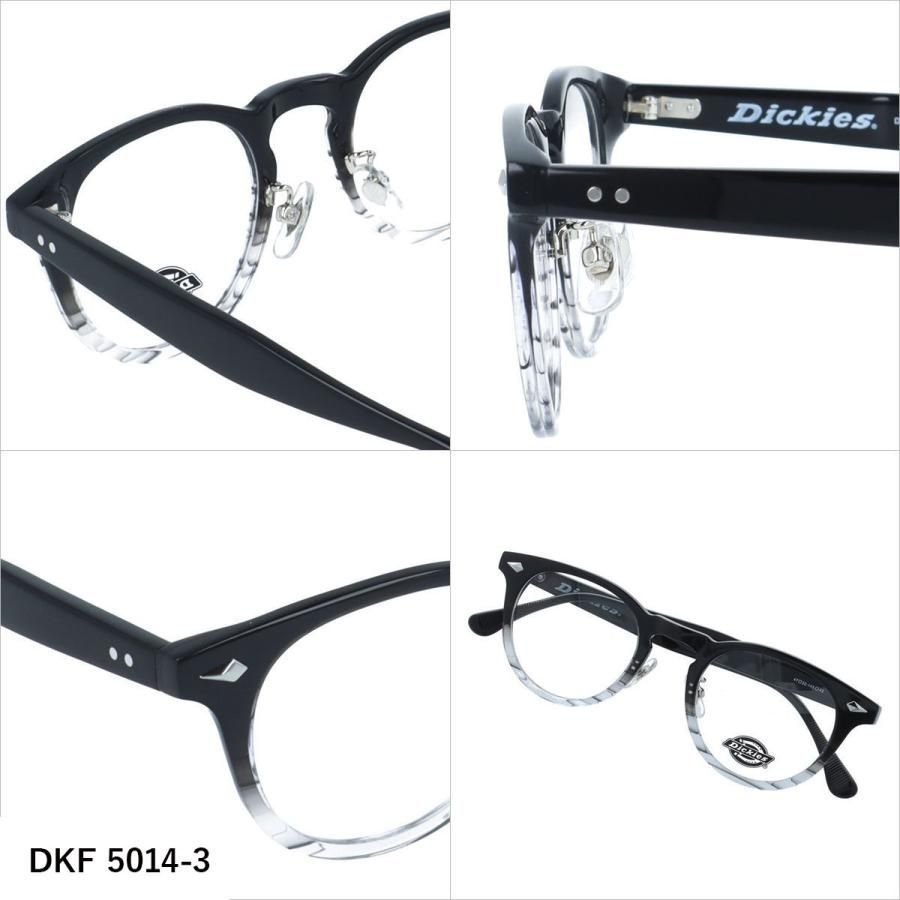 ディッキーズ メガネフレーム 伊達メガネ アジアンフィット 調整可能ノーズパッド Dickies DKF 5014 47 全3カラー ボストン型 ユニセックス メンズ レディース ディッキーズ メガネフレーム 伊達メガネ アジアンフィット（フル