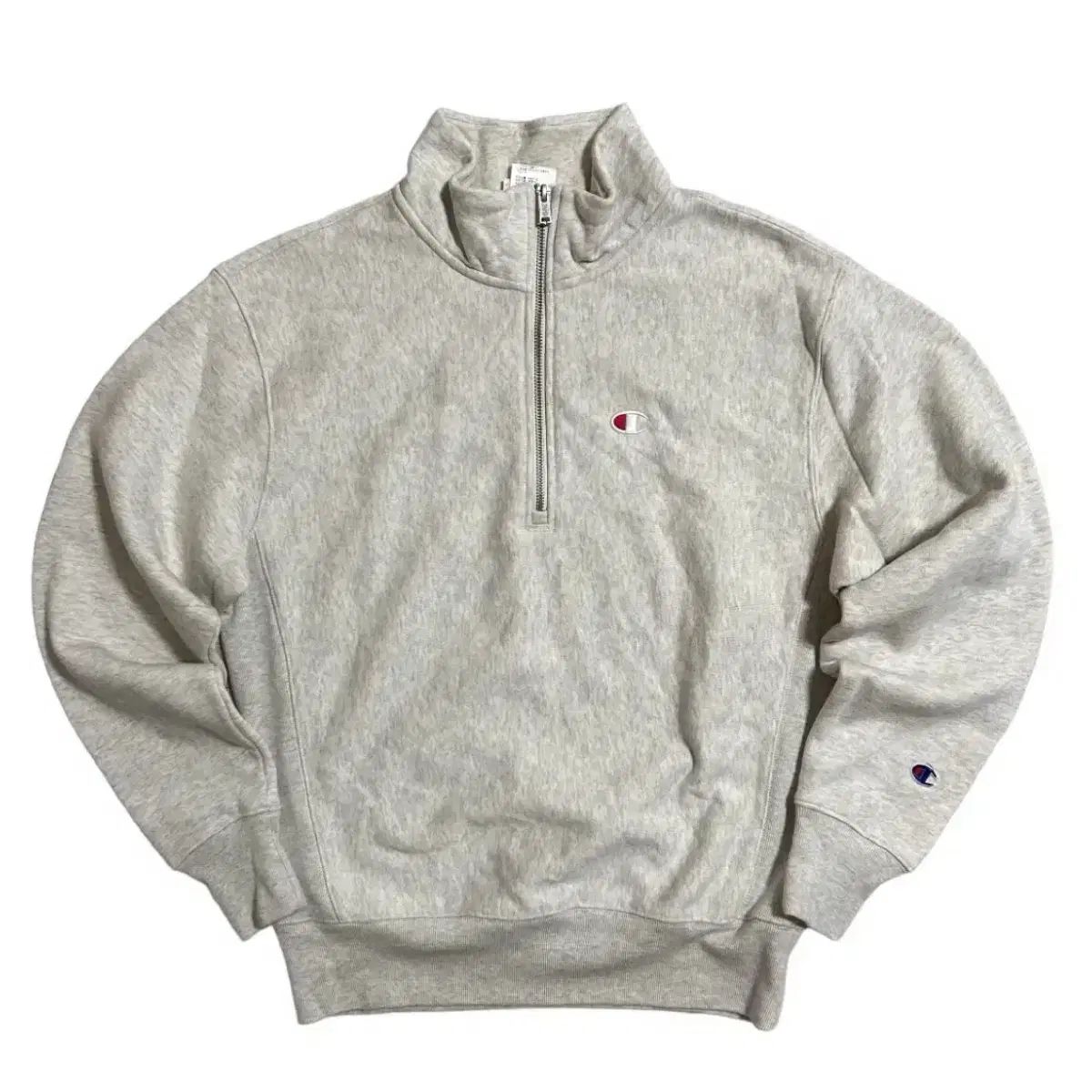 Champion リバースウィーブ ハーフジップスウェットシャツ　オートミール チャンピオン リバースウィーブ オートミール ハーフジップ スウェット(S)