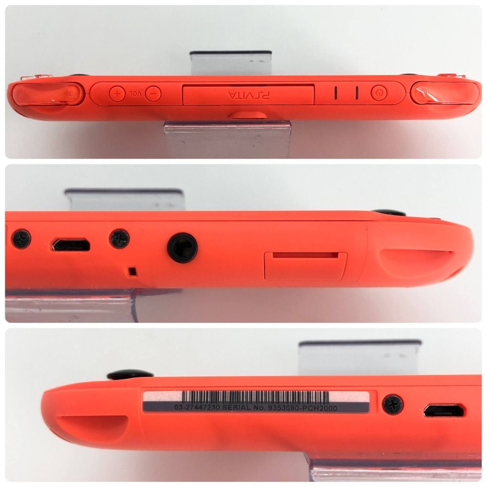  05 w 17449 T PS VITA PlayStation 本体のみ PCH-2000 ネオンオレンジ 動作 み 品 本体 PS Vita(ヴィータ)