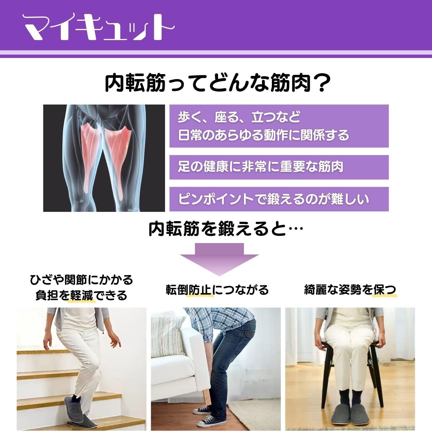 ショップジャパン ブルブル振動マシン 骨盤底筋 内転筋 内もも引き締め エクササイズ フィットネス 座って内ももに挟むだけで簡単に内転筋を鍛えられるフィットネスマシン マイキュット