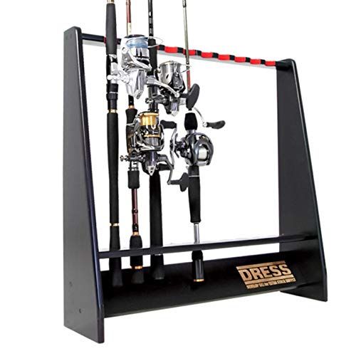 ドレス DRESS 木製ロッド リールディスプレイスタンド 釣り ロッド置き 鑑賞 収納 ロッドケース 竿置き 竿 棚 リール置き リール乾燥 スピニングリール 044 c 596