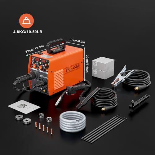  溶接機 100 V 145 A 半自動溶接機 1台4役 ガスMIG フラックスコアガスレスMIG MMAスティック リフトTIG IGBTインバータ 定格使用率 60 電気溶接機 向け DIY ポータブル 家庭用溶接機 日本語取扱 1 eecb 27 c その他 キッチン 食器