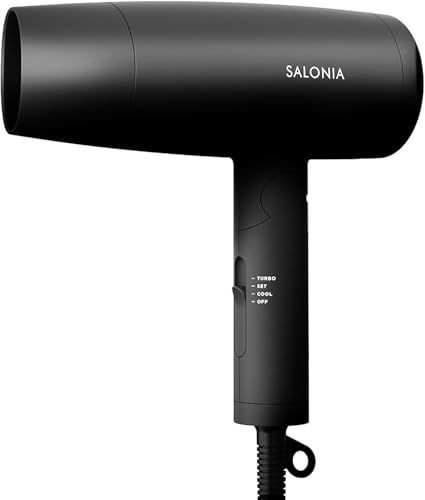 SALONIA サロニア スピーディーイオン ドライヤー 大風量 速乾 軽量 マイナスイオン ヘアドライヤー SL 013 BK ブラック 6 c 3 cd 994