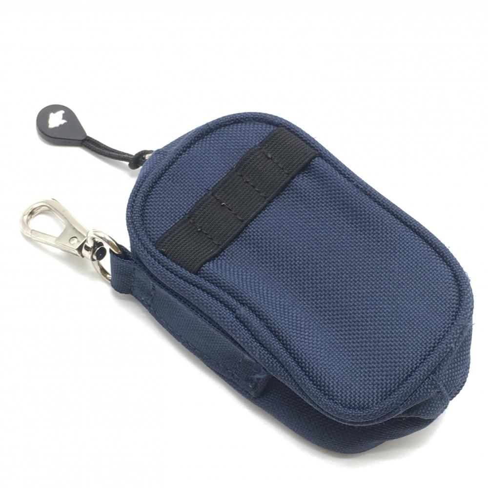 美品】パーリーゲイツ ボールケース ブルー×白 カラビナ付き ニコ