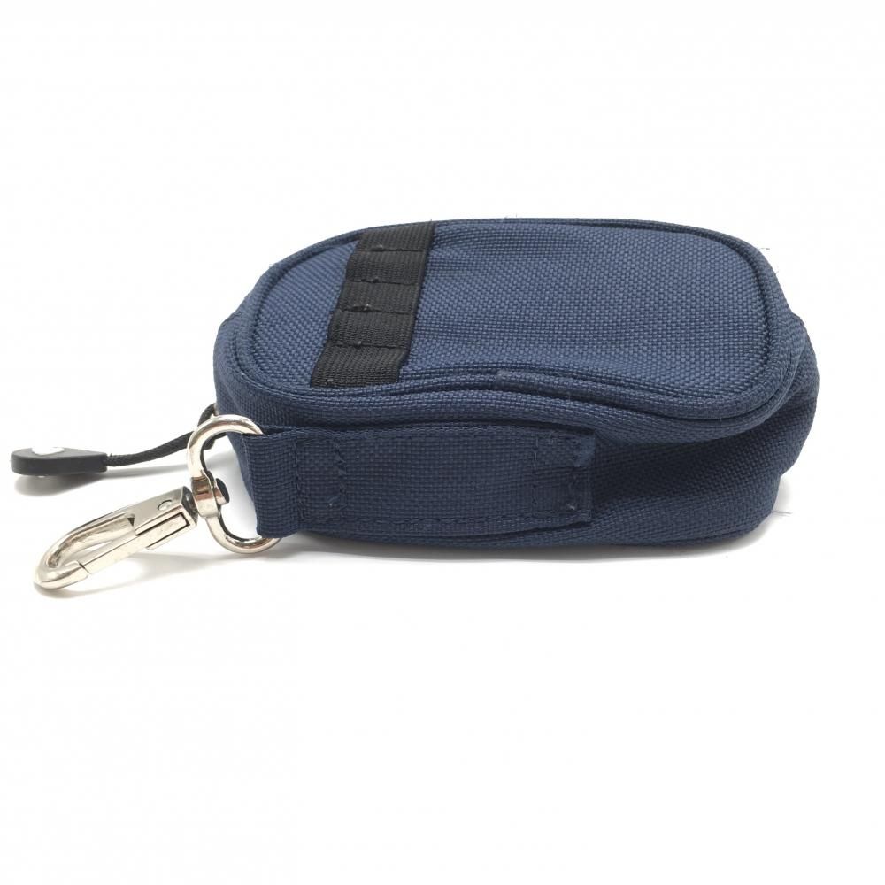 パーリーゲイツ ボールケース ネイビー×白 ワッペン カラビナ付ゴルフ