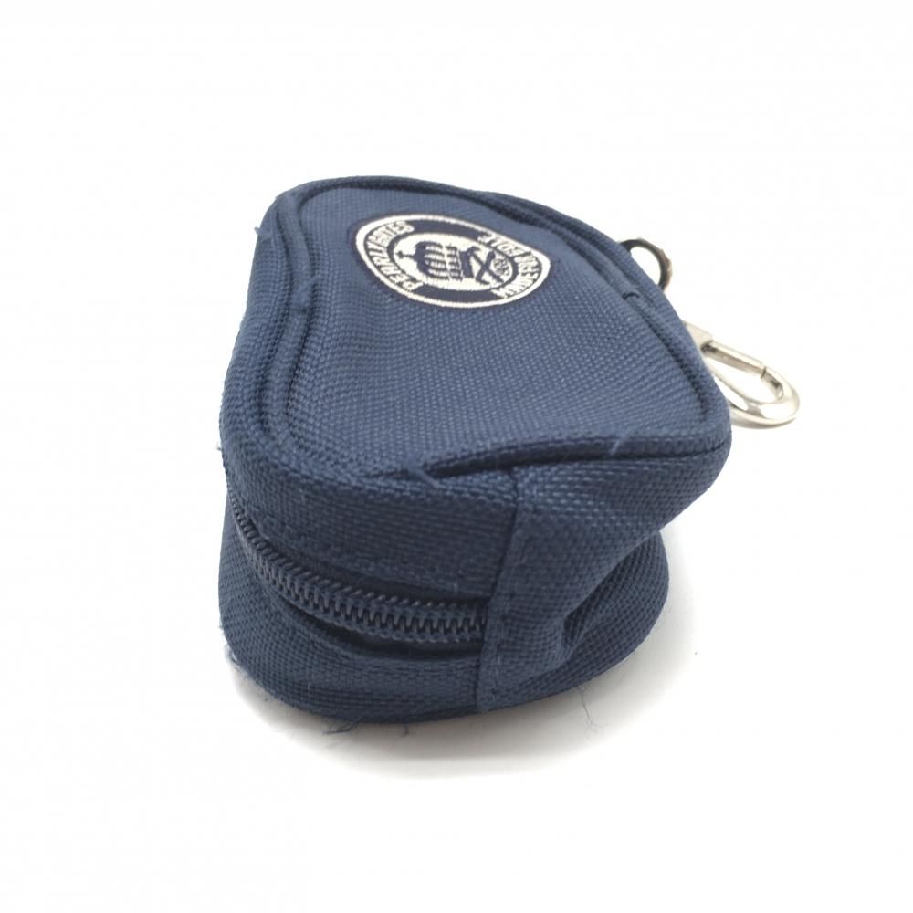 パーリーゲイツ ボールケース ネイビー×白 ワッペン カラビナ付ゴルフ