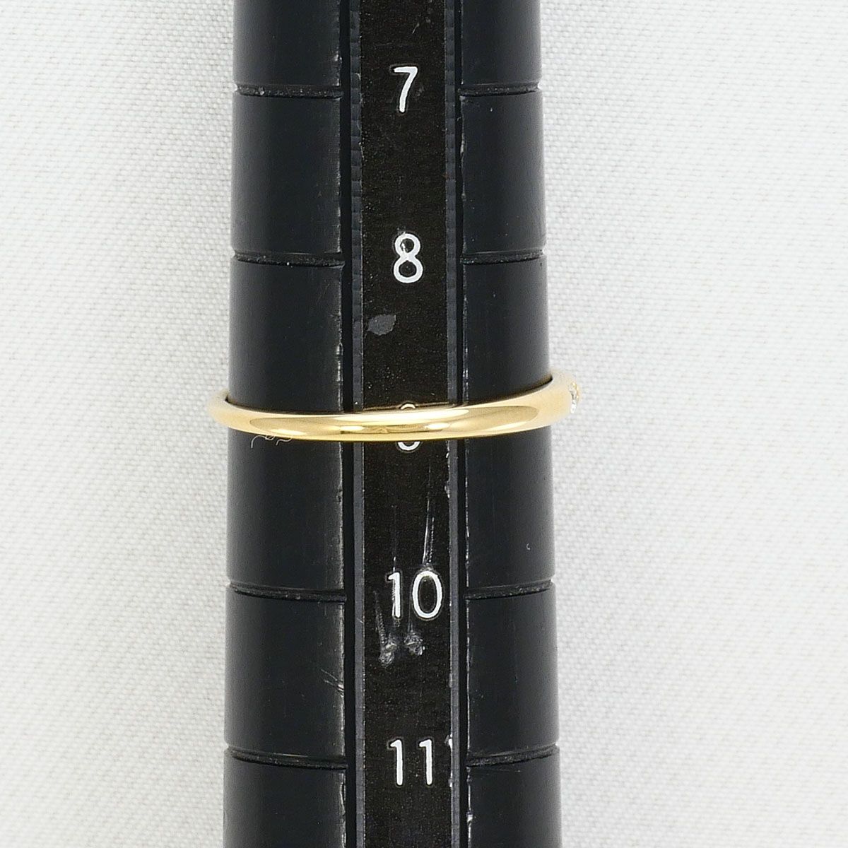 エテ ete K10YG リング・指輪 9号 ダイヤモンド 0.01ct 総重量約0.9g
