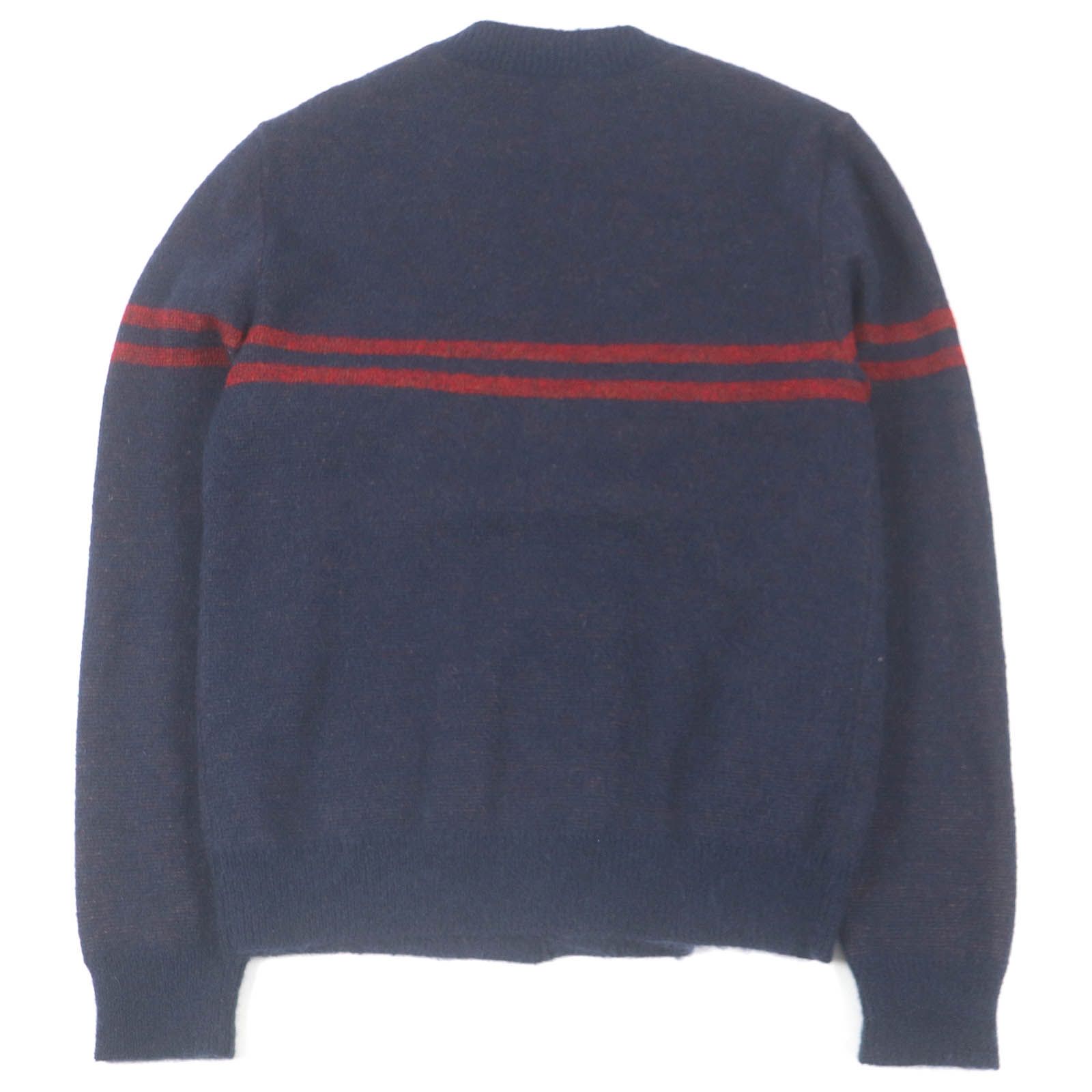 極美品ETRO エトロ 20AW モヘア ウール ロゴボタン プレッピー ニット