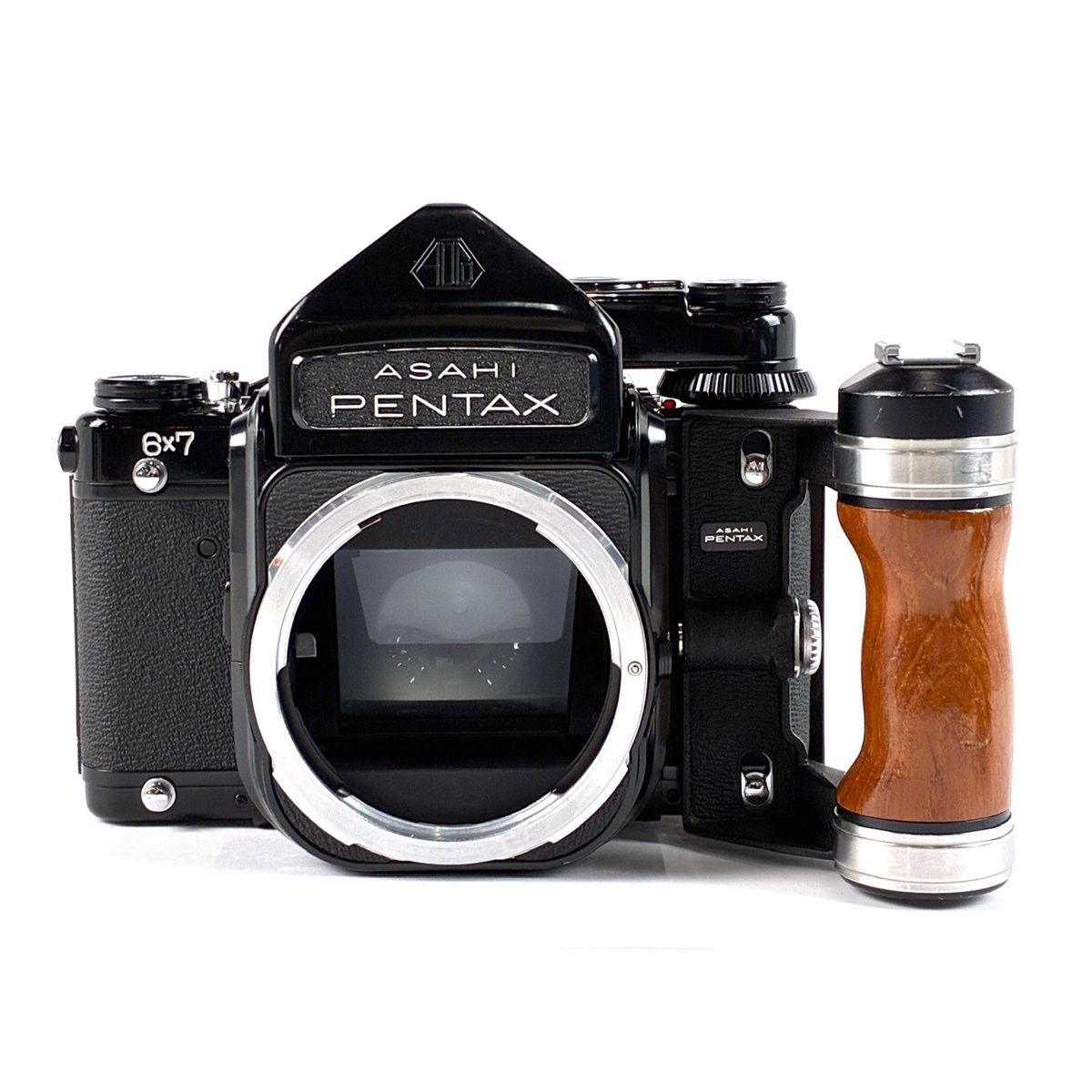 ペンタックス PENTAX 6 X 7 ボディ TTLファインダー ウッドグリップ付 中判カメラ