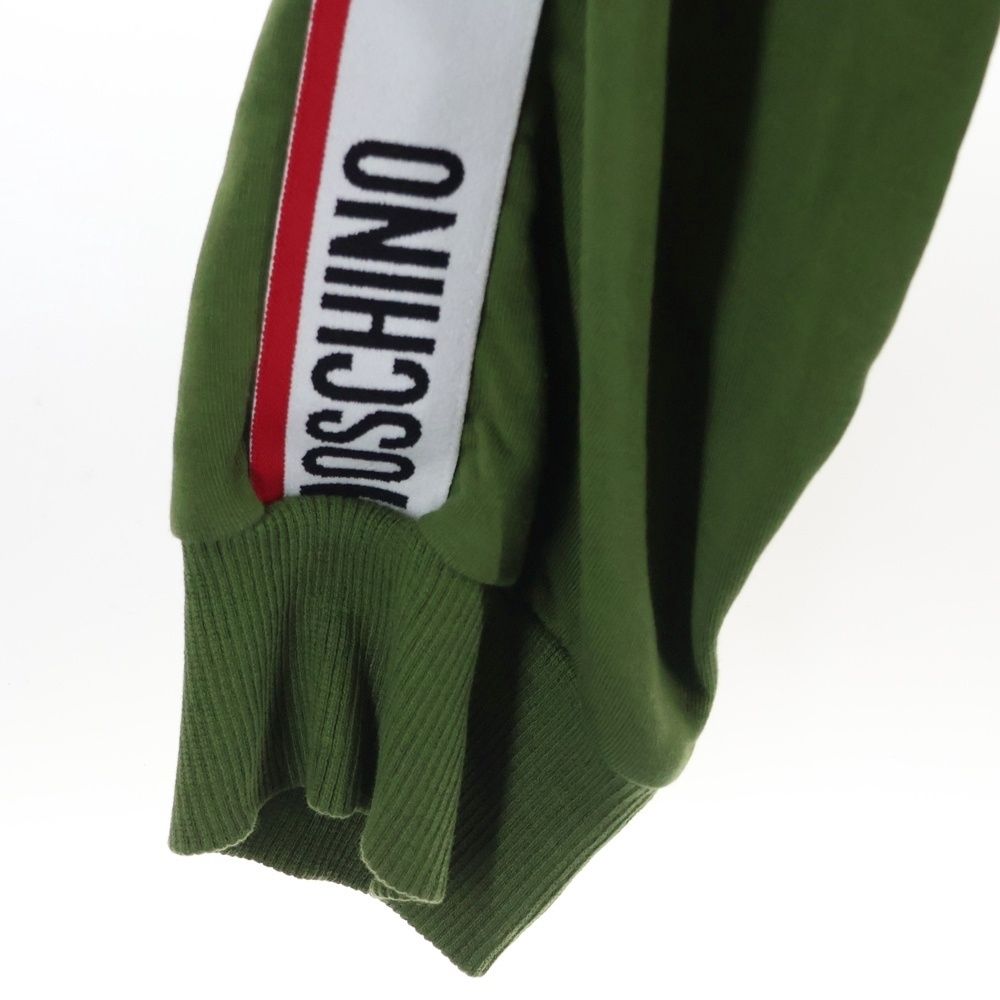 MOSCHINO (モスキーノ) ロゴサイドライン クルーネックスウェット