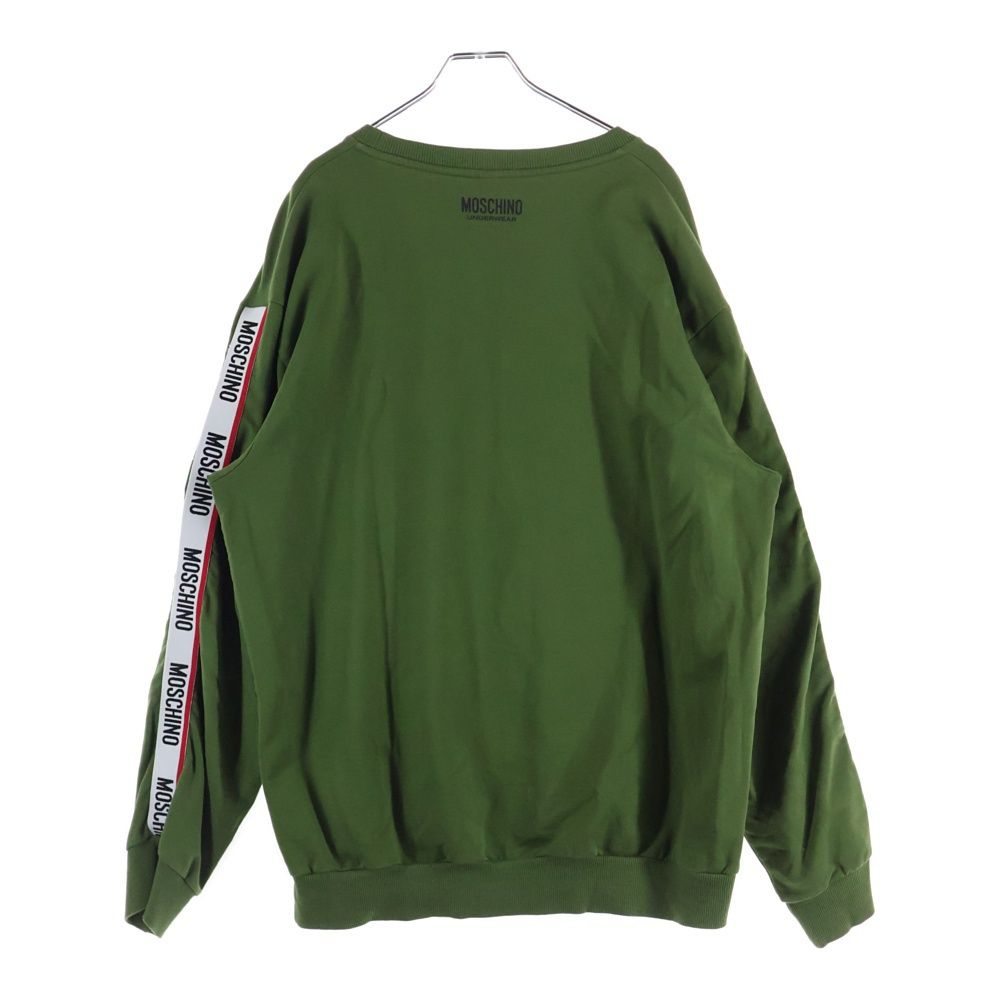 新品未使用 タグ付き MOSCHINO モスキーノ トレーナー スウェット 男女 MOSCHINO (モスキーノ) ロゴサイドライン クルーネックスウェット
