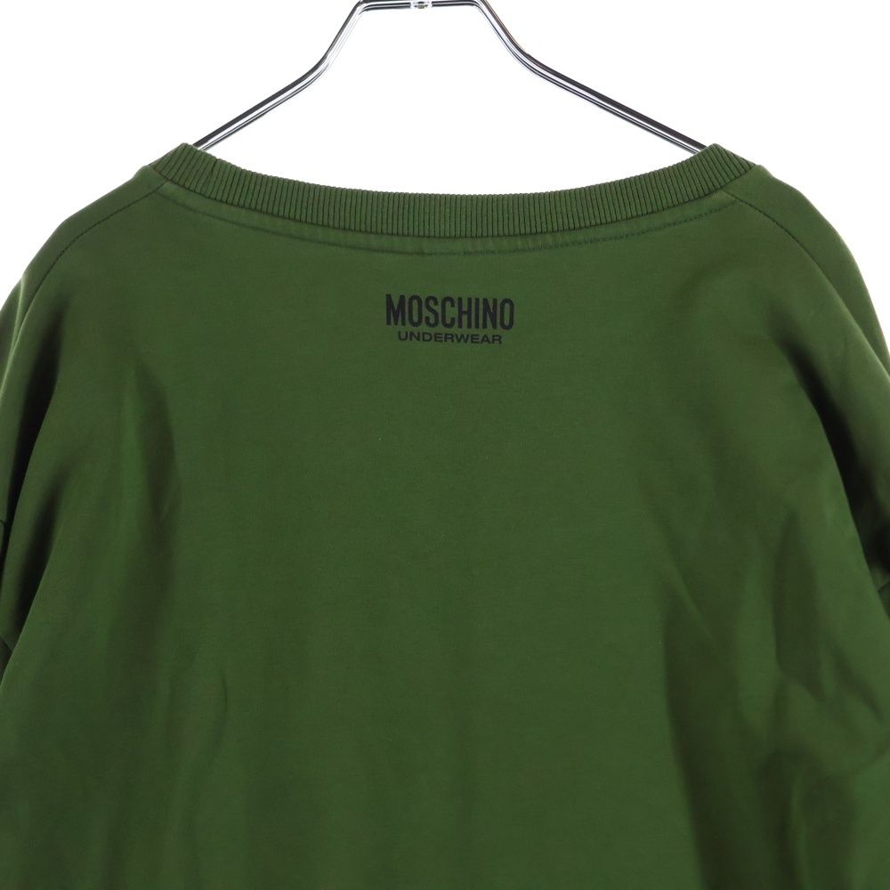 MOSCHINO (モスキーノ) ロゴサイドライン クルーネックスウェット
