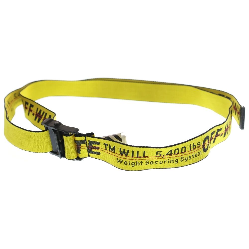 OFF-WHITE オフホワイト 18 AW Belt インダストリアルロゴ ベルト イエロー