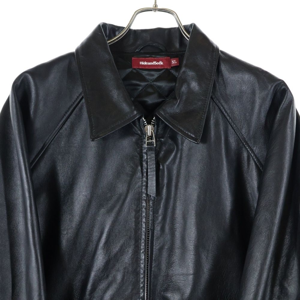 Hideandseek (ハイドアンドシーク) 24AW Zip Leather Jacket シープ