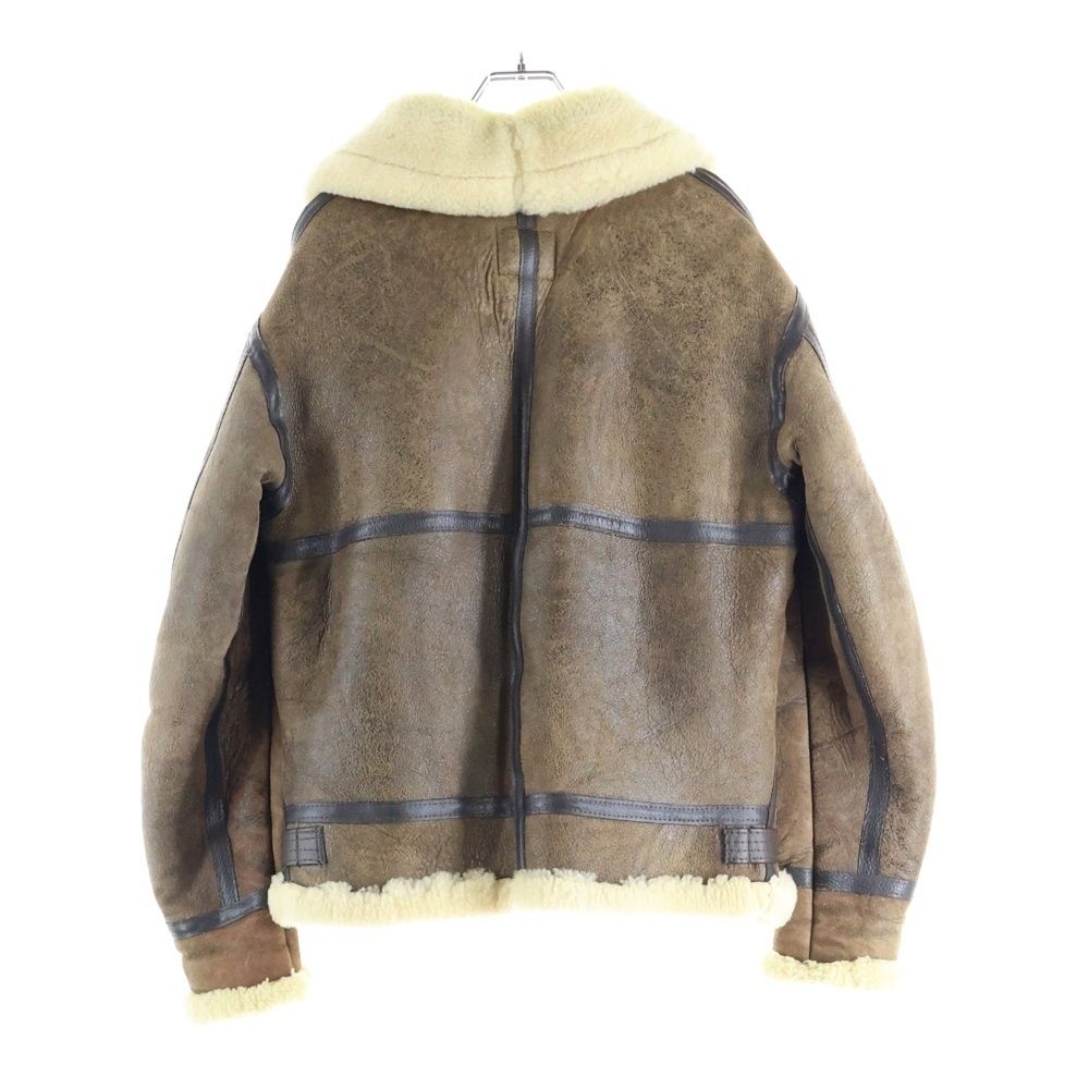 AVIREX アヴィレックス B-3 シープスキン ムートン ボア フライトジャケット ブラウン AC-17555