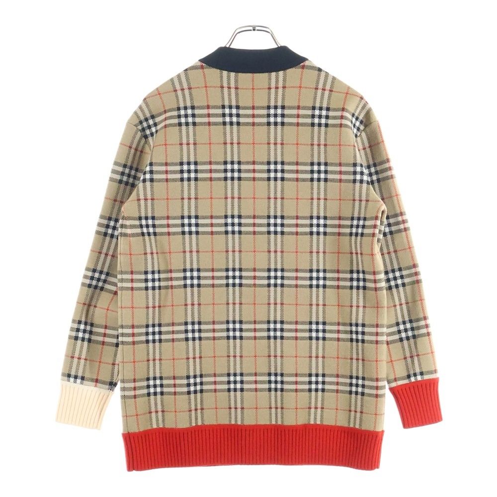 BURBERRY (バーバリー) ノバチェック総柄 ウールニット 長袖