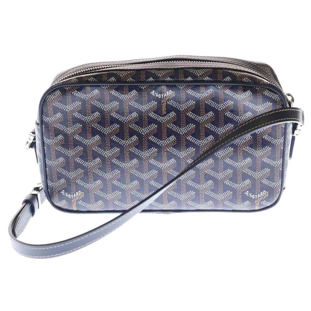 GOYARD ゴヤール カップヴェールPM ショルダーバッグ PVC×レザー ネイビー