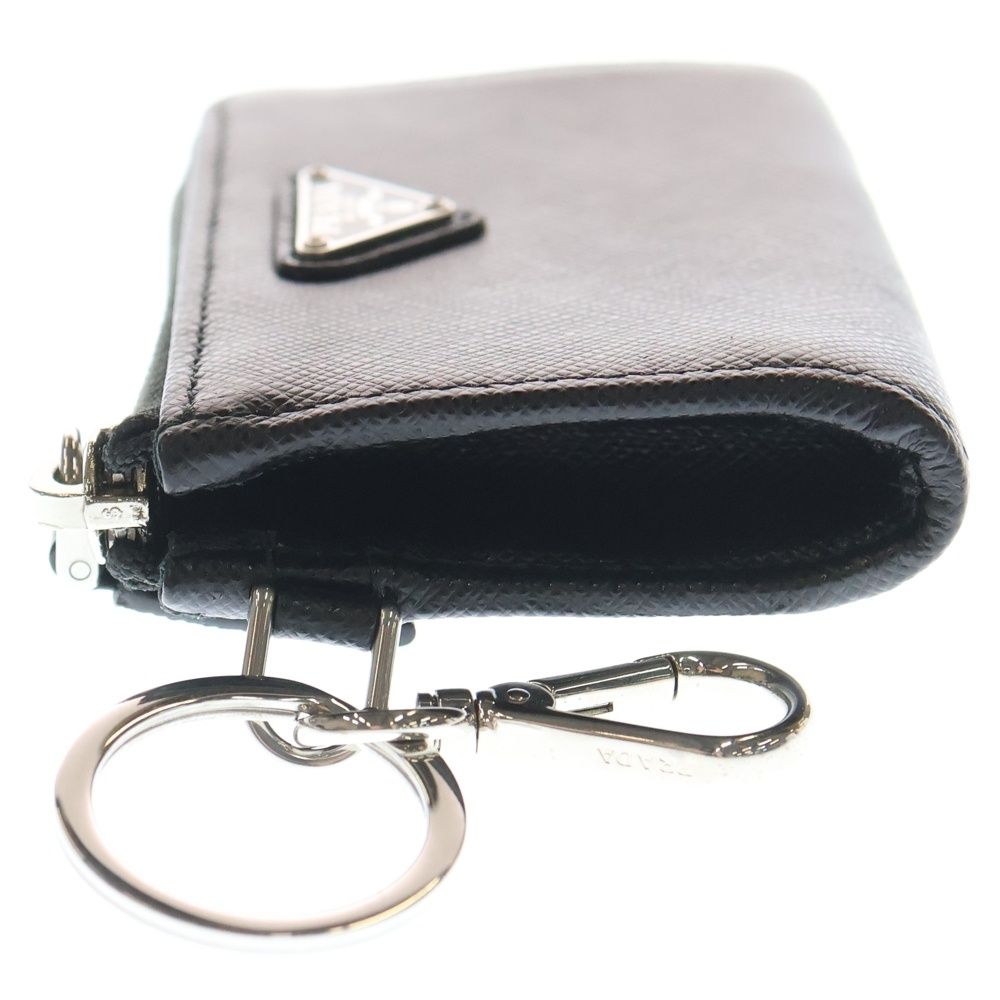 PRADA (プラダ) サフィアーノ 三角ロゴプレート レザー コインケース