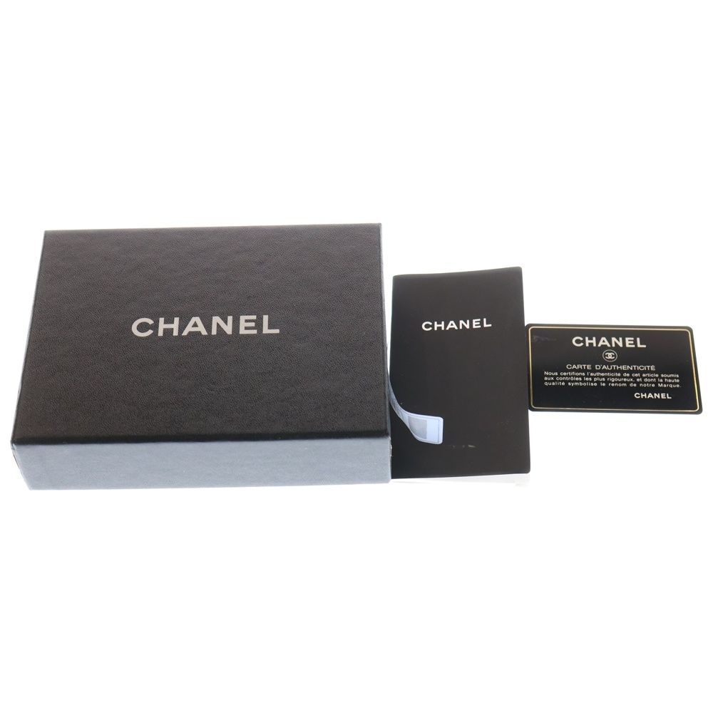 CHANEL (シャネル) CC ココマーク カンボンライン レザー手帳カバー