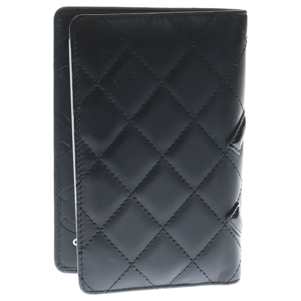CHANEL (シャネル) CC ココマーク カンボンライン レザー手帳カバー