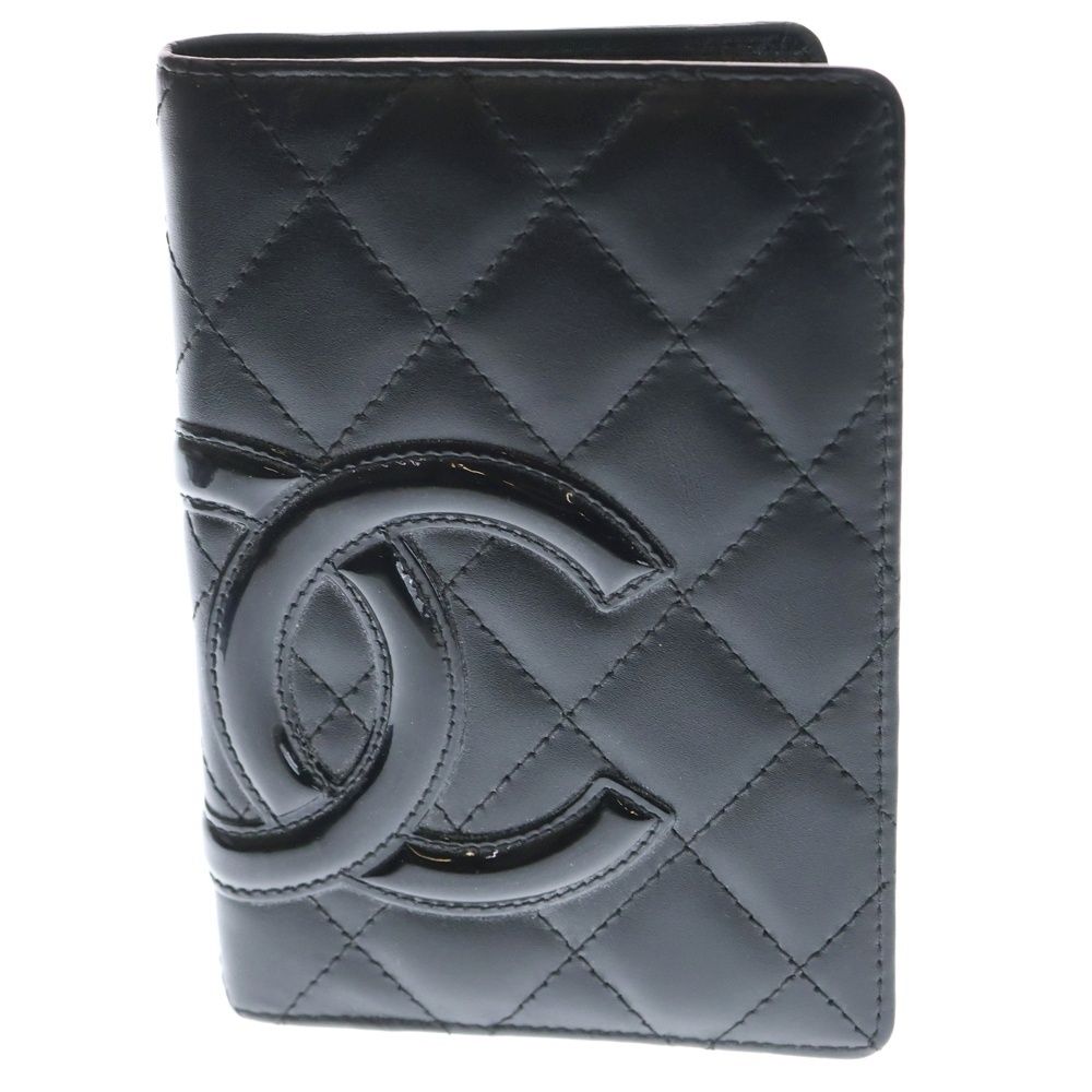 CHANEL (シャネル) CC ココマーク カンボンライン レザー手帳カバー