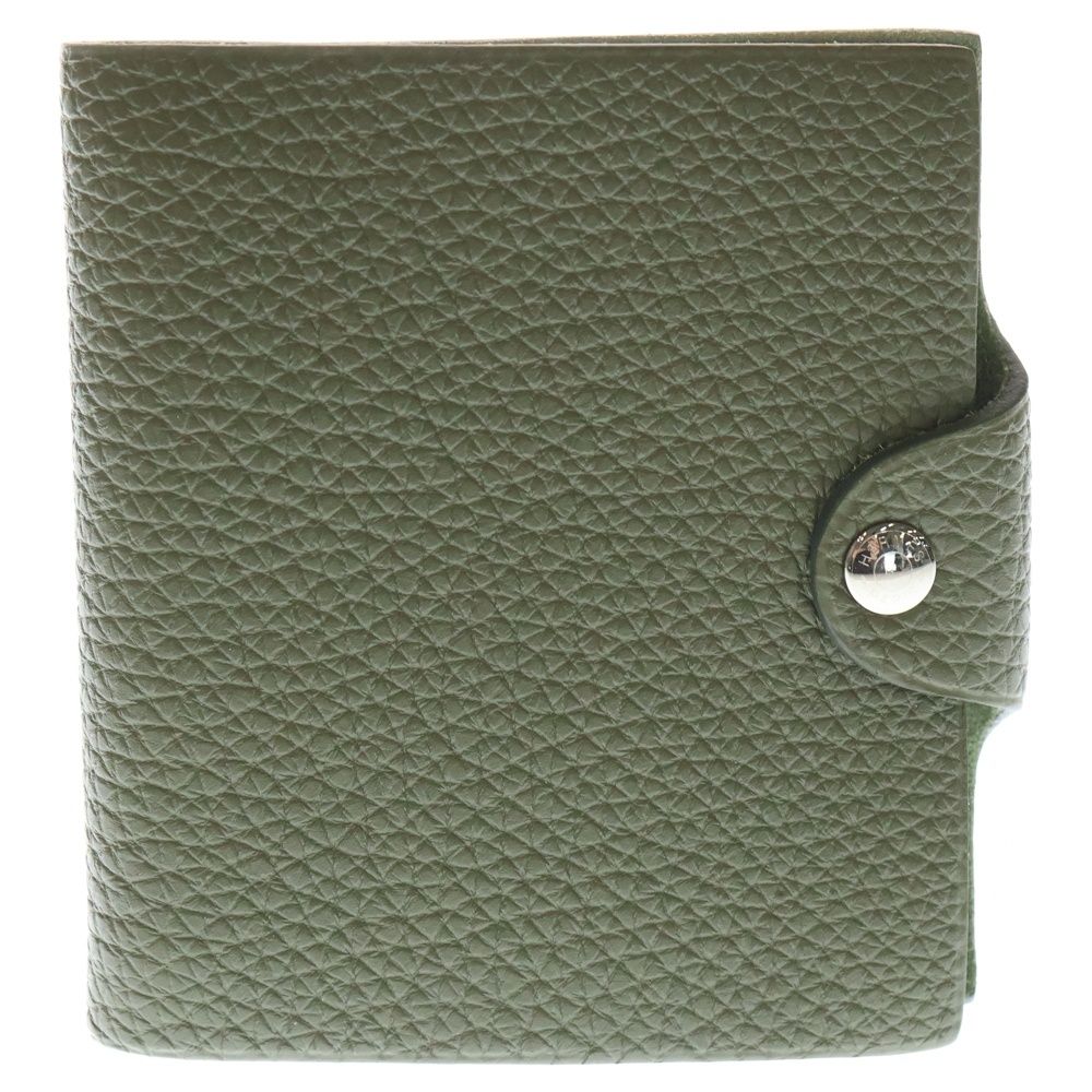 HERMES エルメス ユリス ミニ トゴ レザー手帳カバー カーキ N刻印