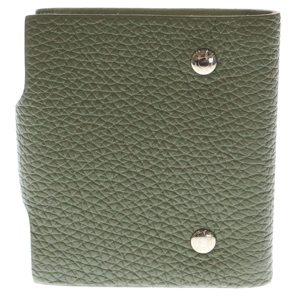 HERMES エルメス ユリス ミニ トゴ レザー手帳カバー カーキ N刻印