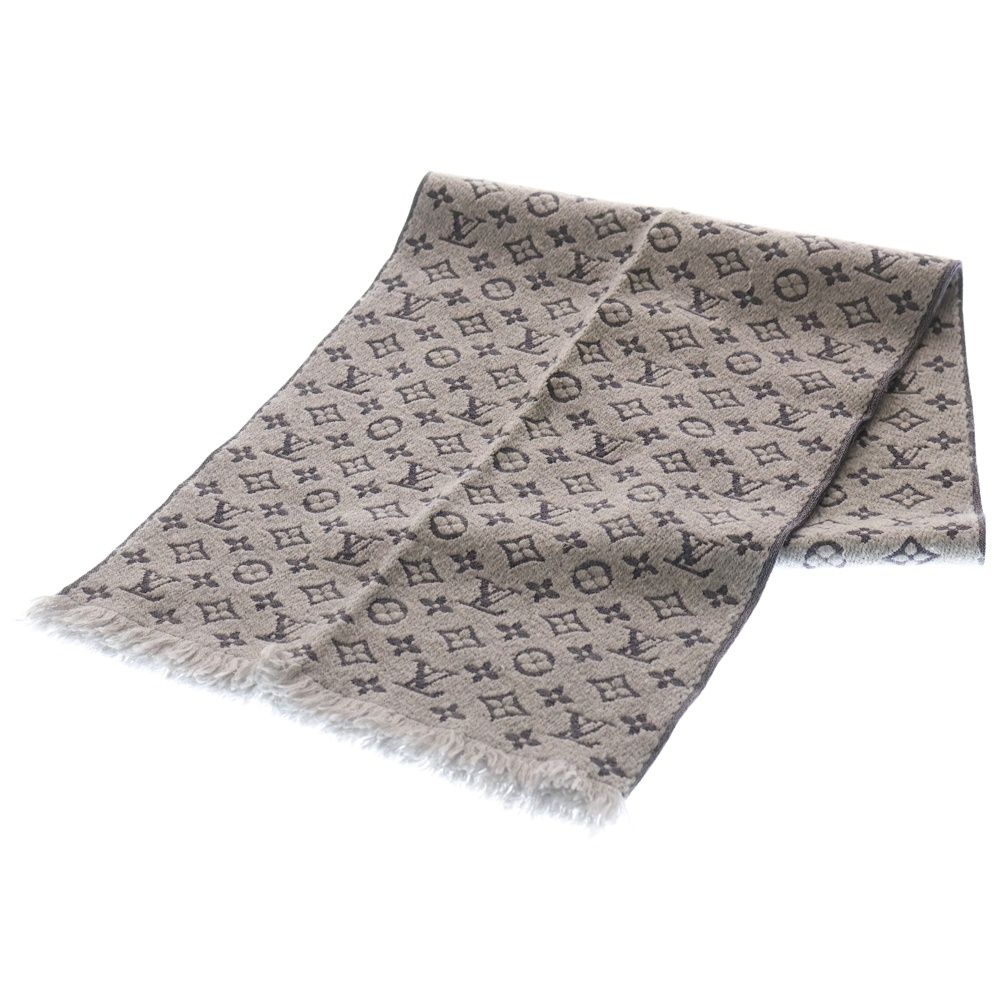LOUIS VUITTON ルイヴィトン Monogram Classic Muffler モノグラムクラシックマフラー スカーフ グレー M 70932