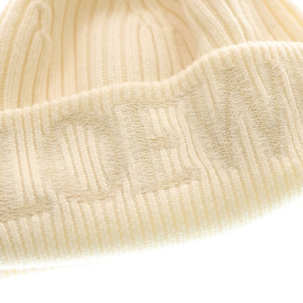 LOEWE (ロエベ) F540257X23 リブ編みウールニット帽子 ニットキャップ