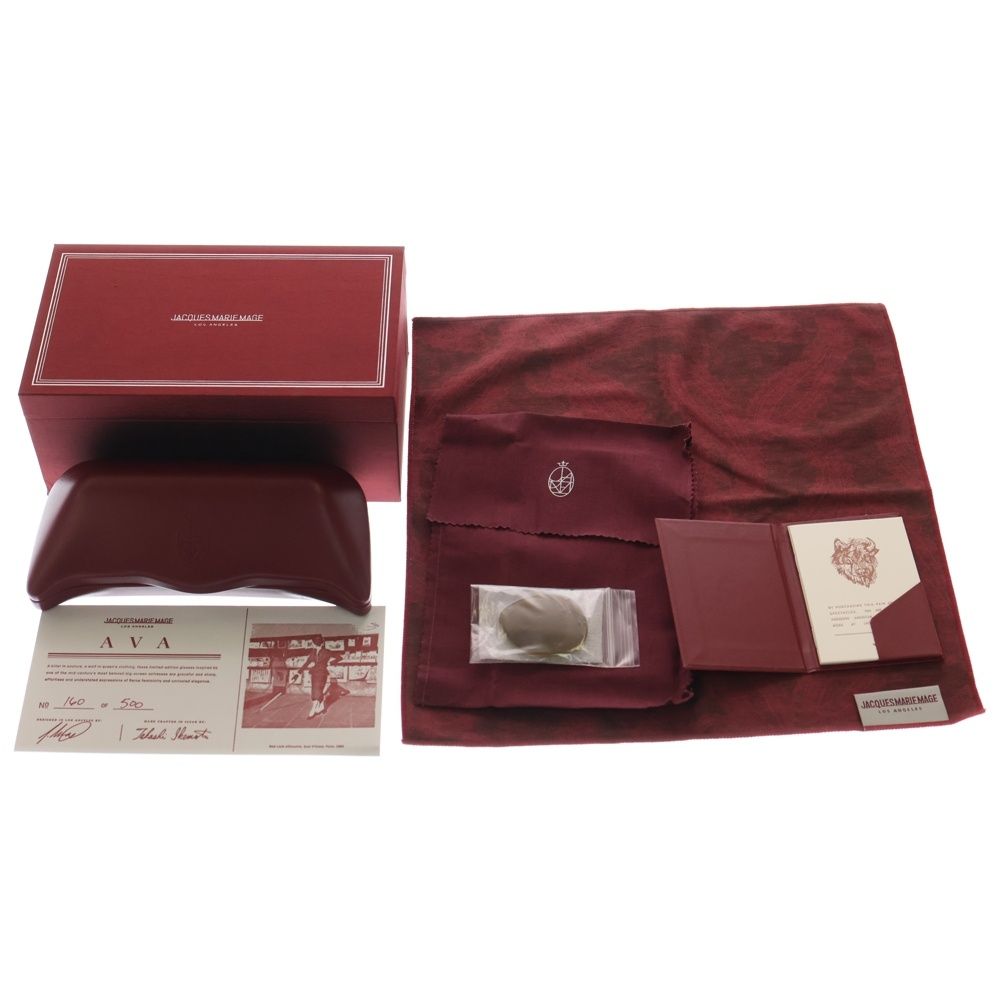 JACQUES MARIE MAGE ジャック マリー マージュ AVA アヴァ ティアドロップ調レンズシェイプ サングラス アイウェア メガネ 眼鏡 ブラック|ゴールド 160|500 その他 メンズ ファッション