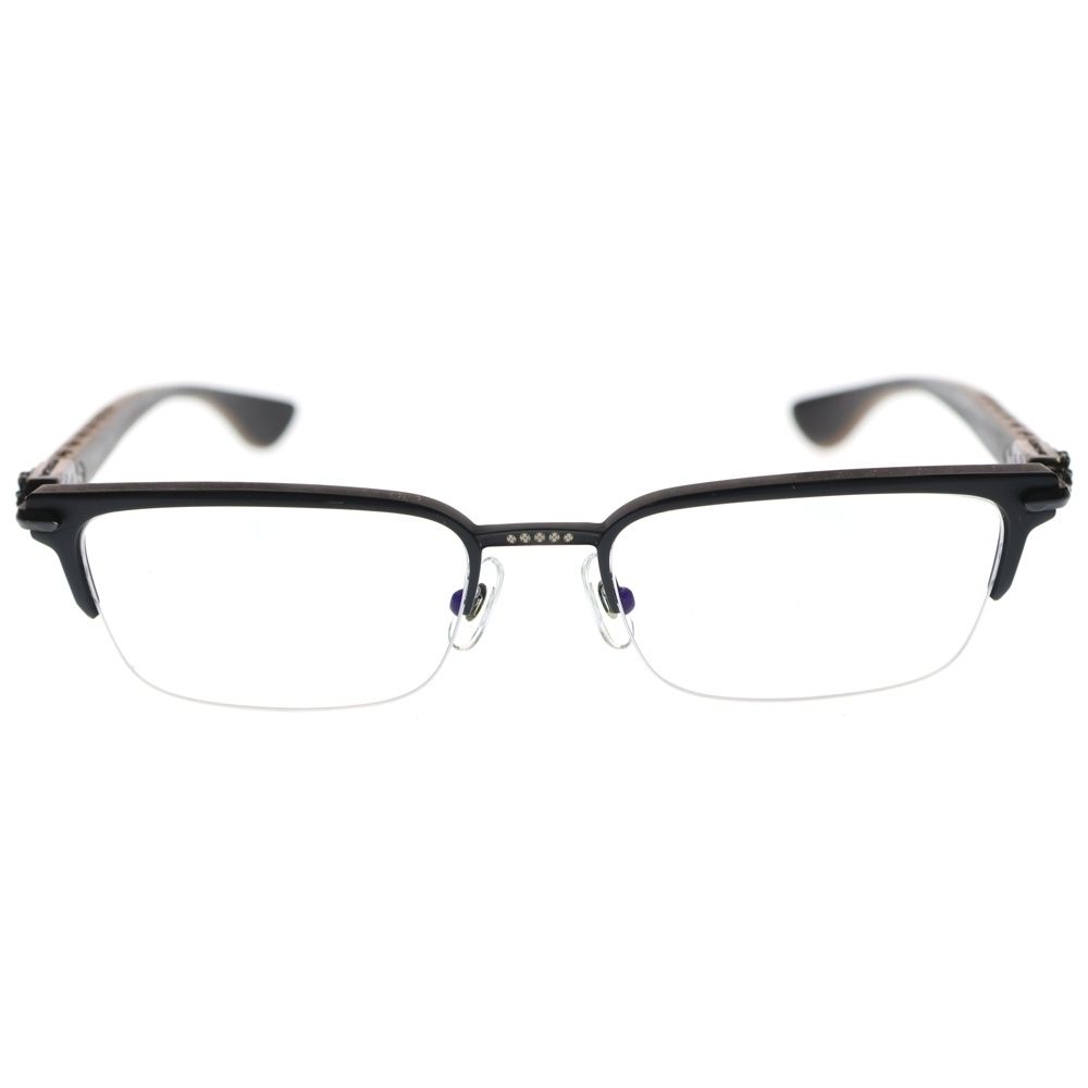 CHROME HEARTS クロムハーツ SUGAR WALLS シュガーウォール CHクロステンプル トップリム フレーム サングラス メガネ 眼鏡 アイウェア ブラック|ブラウン