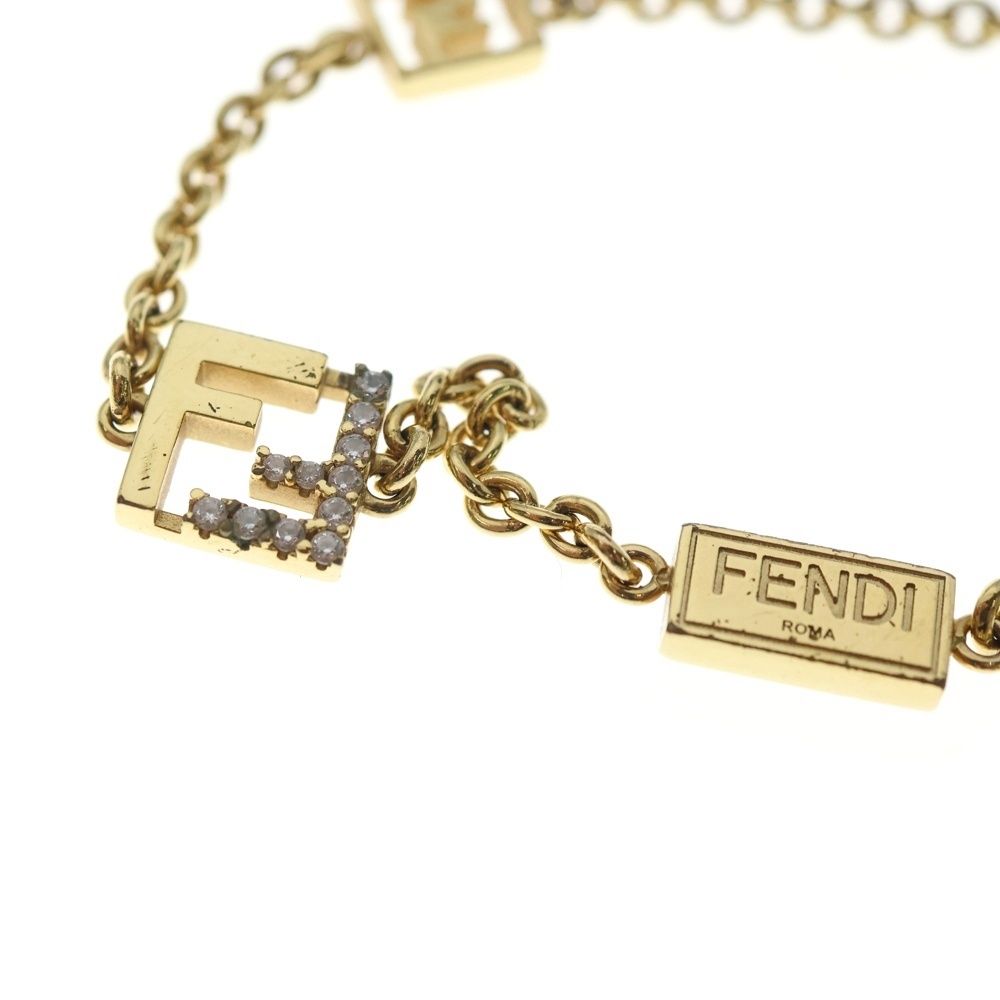 FENDI (フェンディ) フォーエバーフェンディ FFロゴ ラインストーン