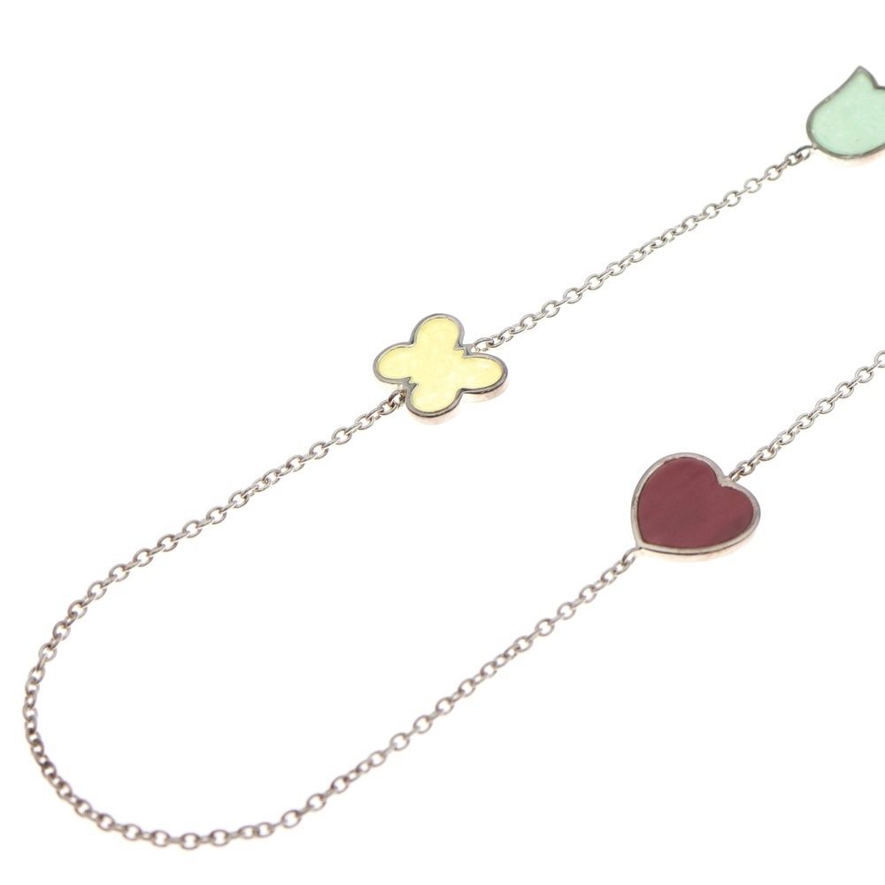 TOUS トウス レインボー シルバーネックレス チェーン SV 925 マルチ