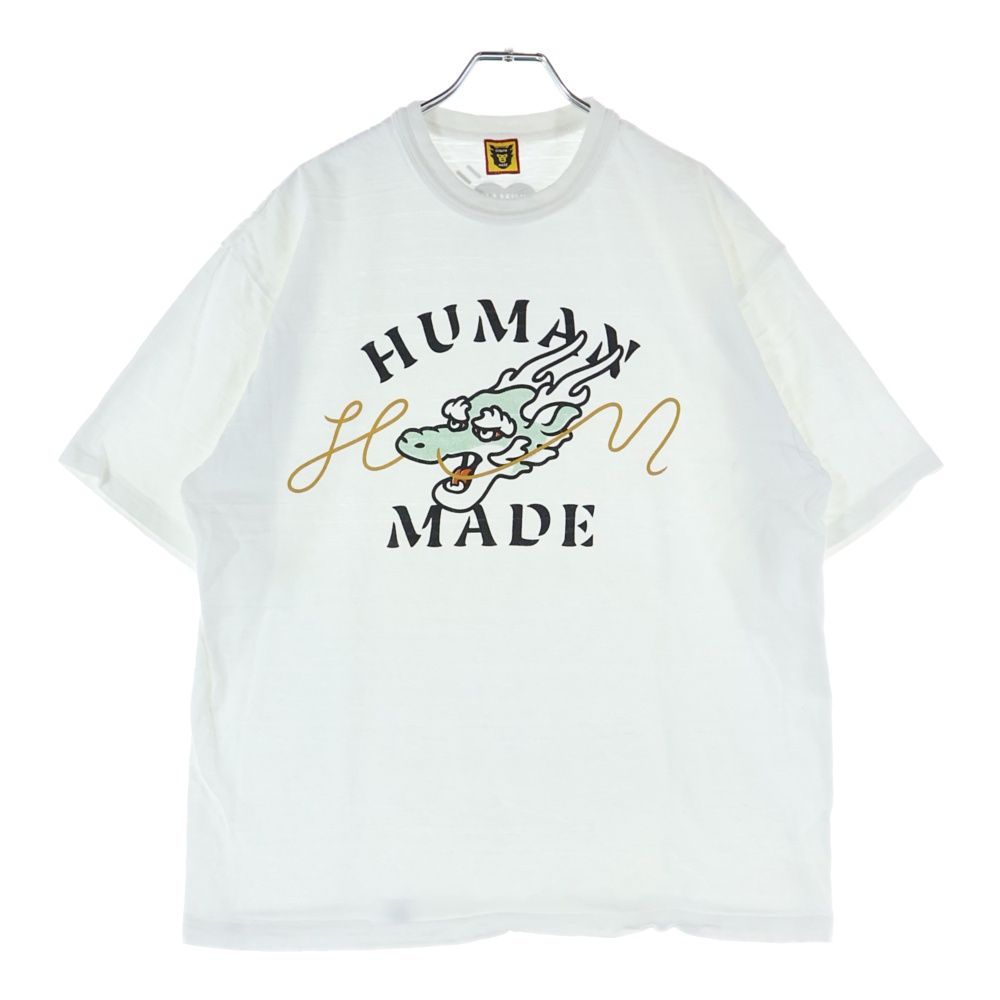 HUMAN MADE ヒューマンメイド 24 SS GRAPHIC 01 S|S Tee ドラゴン グラフィック プリント 半袖Tシャツ カットソー ホワイト