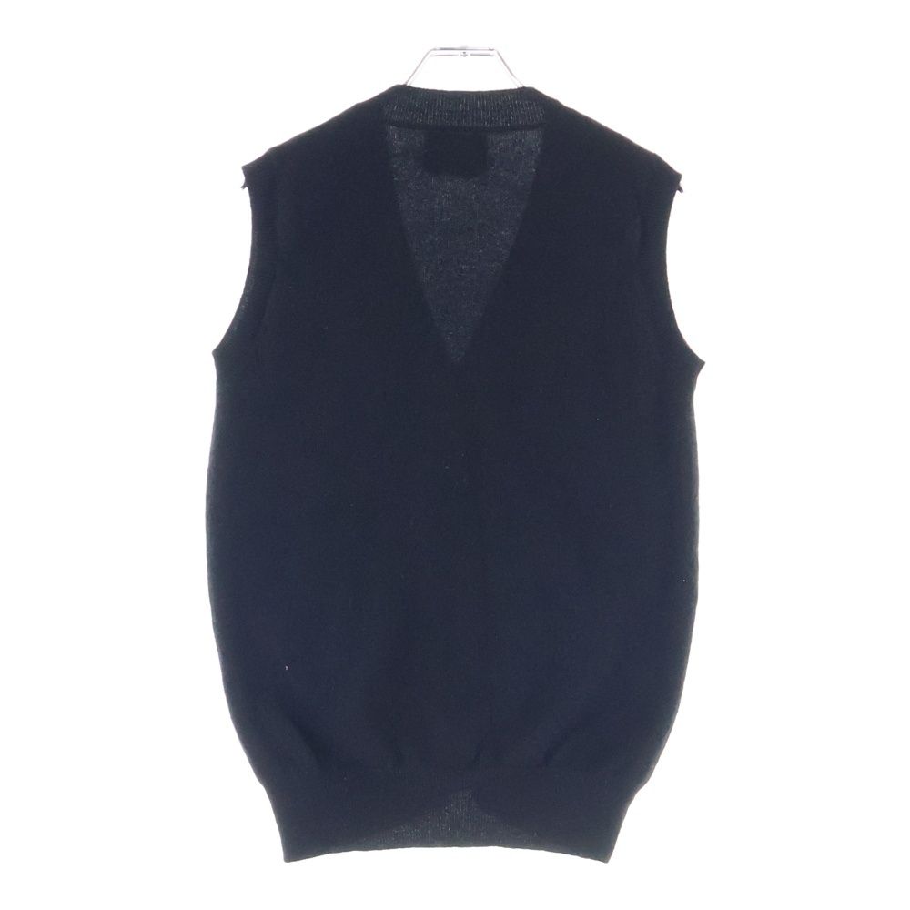 NUMBER N INE ナンバーナイン 07 AW ARCHIVE LOVE GOD MURDER期 ラブゴッドマーダー期 シルクボタン 7 B カシミアニット ノースリーブカーディガン ブラック アーカイブ F NK 001