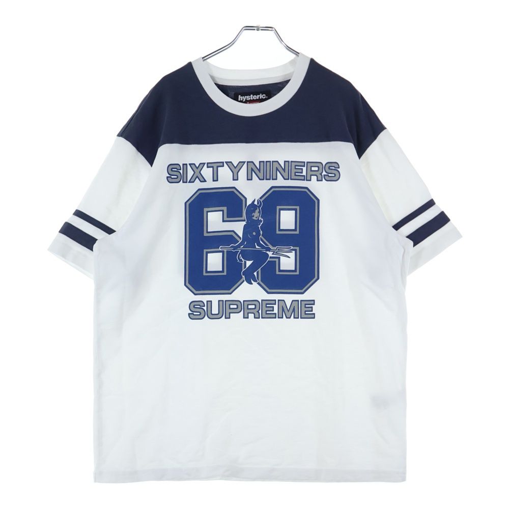 SUPREME シュプリーム 24 AW GLAMOUR 69 Football Top ヒステリックグラマー フットボールTシャツ 半袖Tシャツ ホワイト