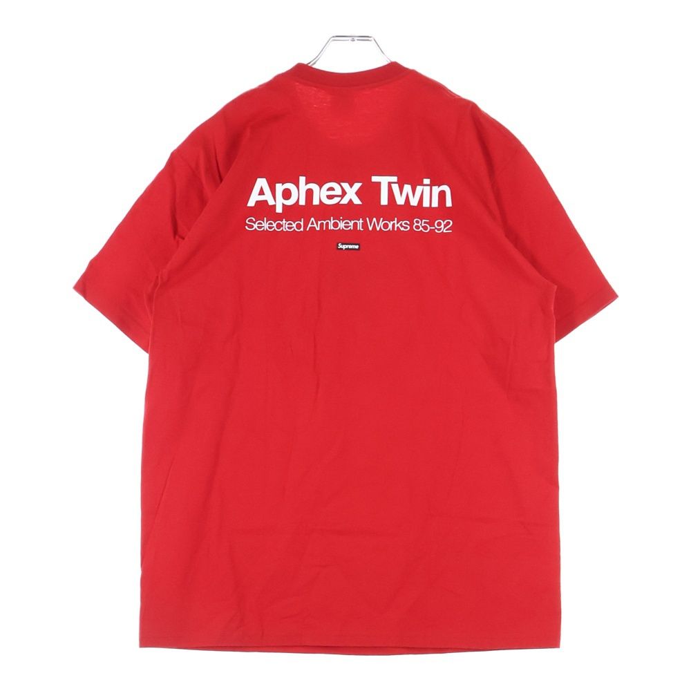 SUPREME シュプリーム 25 SS ×Aphex Twin Ambient Works Tee エイフェックスツイン アンビエント ワークス半袖Tシャツ レッド
