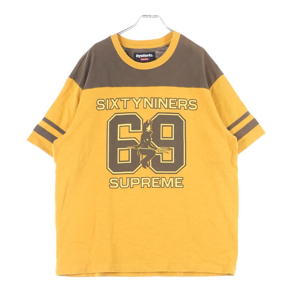 SUPREME シュプリーム 24 AW GLAMOUR 69 Football Top ヒステリックグラマー フットボールTシャツ 半袖Tシャツ オレンジ