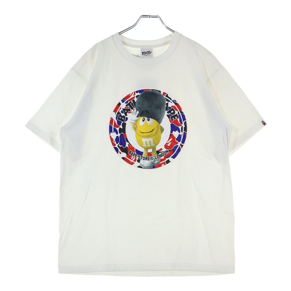 A BATHING APE アベイシングエイプ m s London Tee エムアンドエムズ 半袖Tシャツ ホワイト