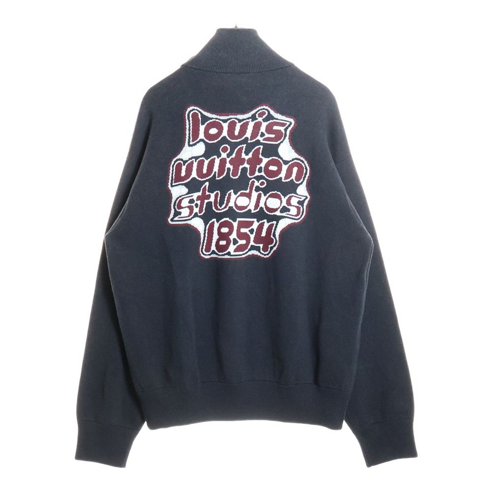 LOUIS VUITTON ルイヴィトン LV Zip up Jacket RM 232 BIU HPN 97 W LVロゴ ジップアップニットジャケット グレー