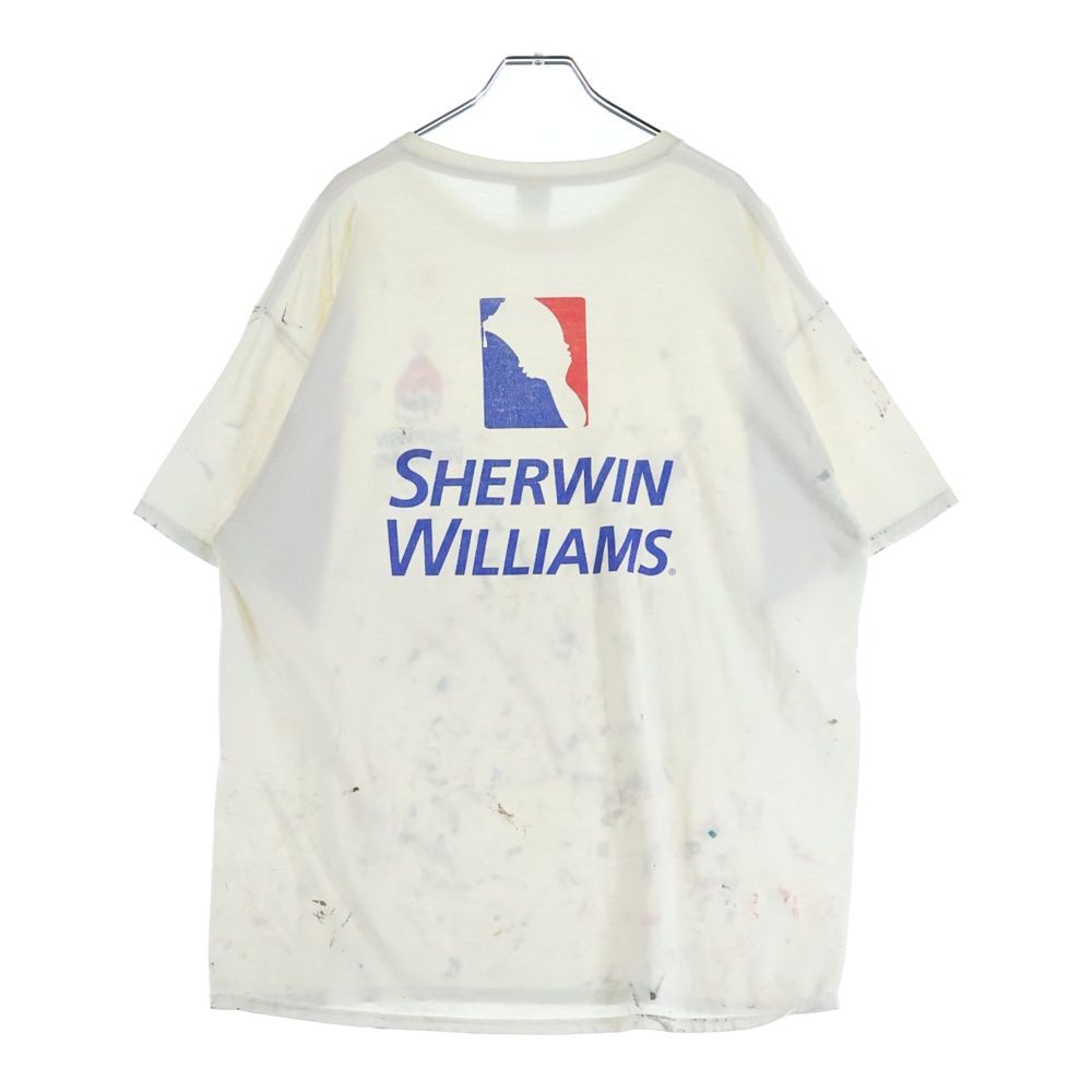 VINTAGE ヴィンテージ 90 s Sherwin Williams ペイント半袖Tシャツ 半袖カットソー ホワイト