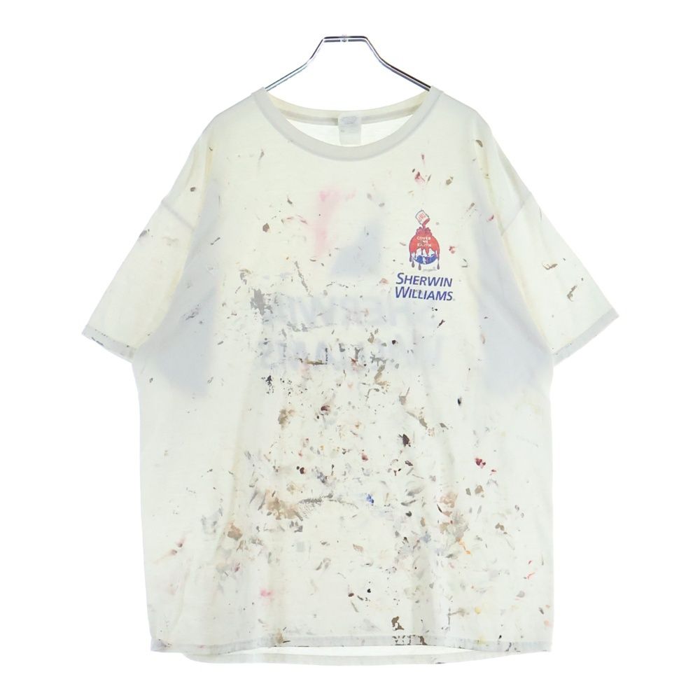 VINTAGE ヴィンテージ 90 s Sherwin Williams ペイント半袖Tシャツ 半袖カットソー ホワイト