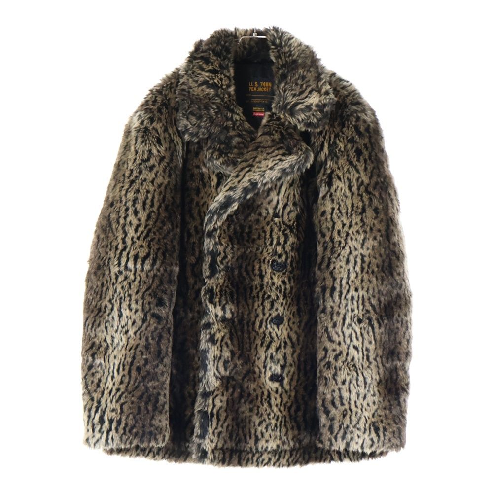 Supreme フェイクファー　ピーコート　M SUPREME (シュプリーム) 17AW ×Schott Faux Fur Peacoat フェイク