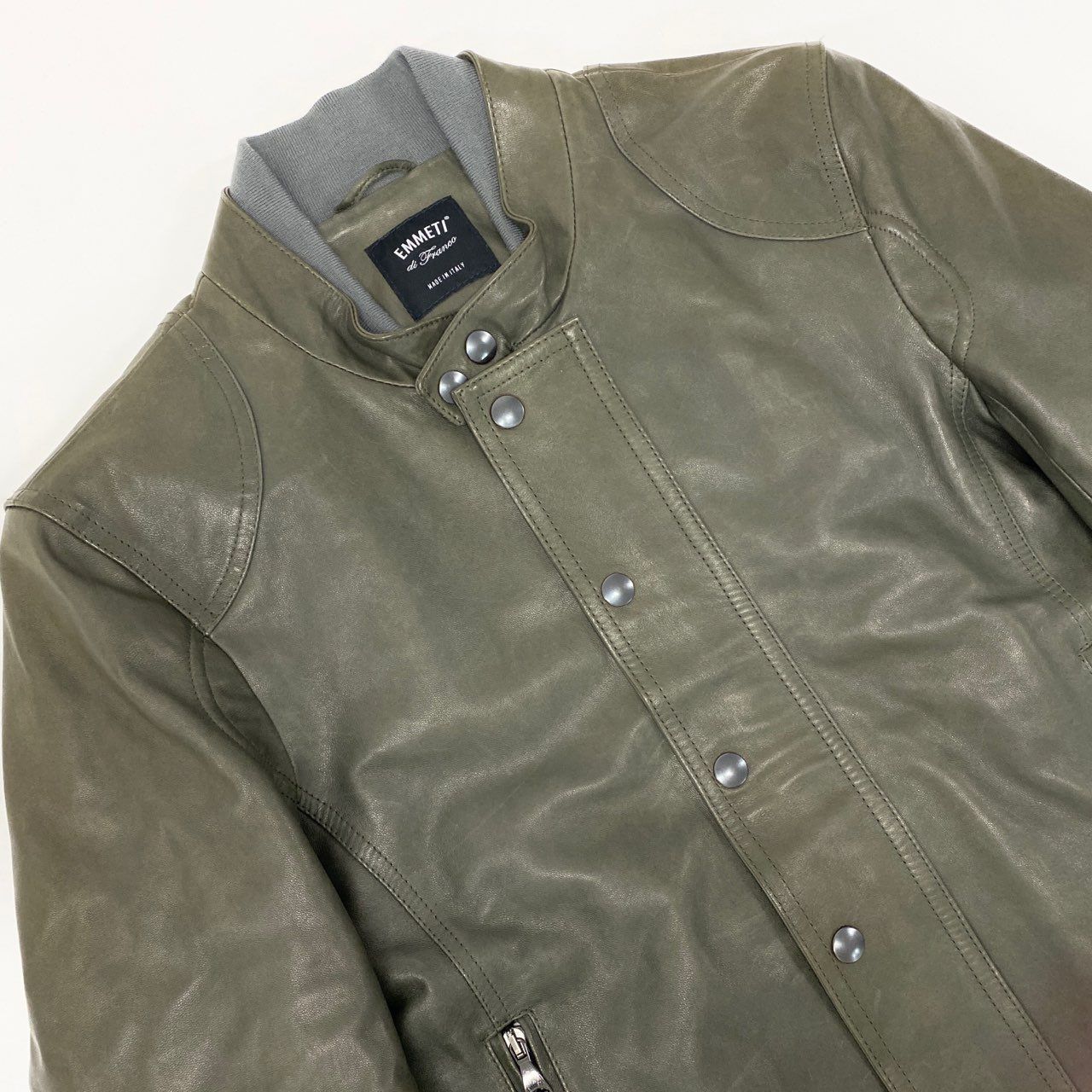 77L8 EMMETI di Franco エンメティ イタリア製 レザー ジャケット 