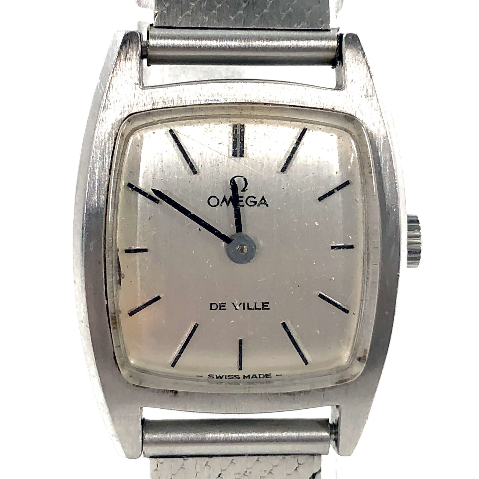 OMEGA オメガ DeVilla デヴィル 手巻き/SS シルバー文字盤 レディース