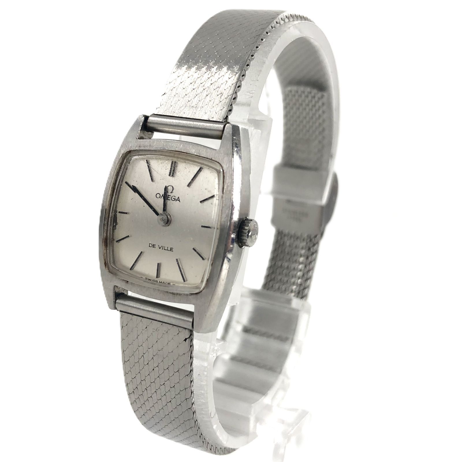 OMEGA オメガ DeVilla デヴィル 手巻き/SS シルバー文字盤 レディース